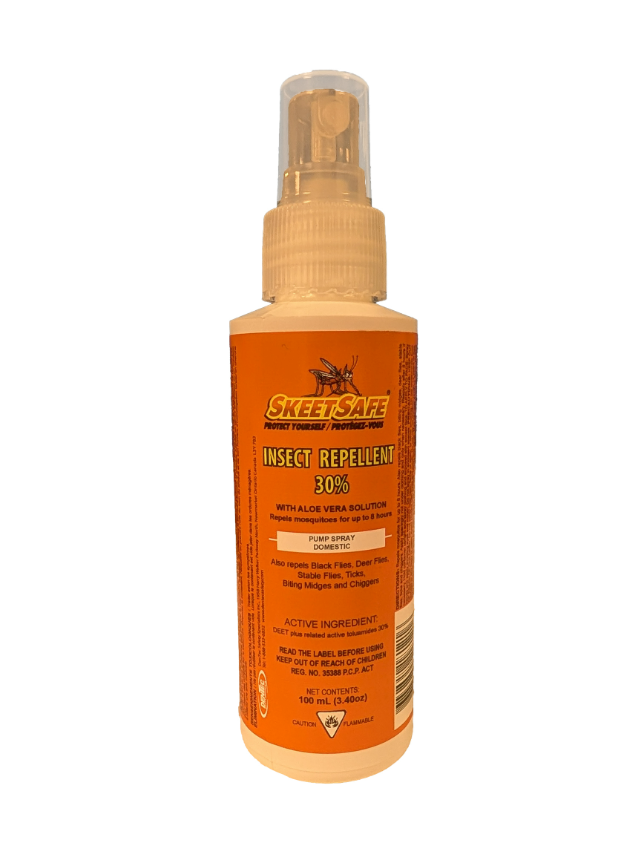 SkeetSafe® Liquid Spray 8 Hour 30% DEET 100 ml (3.40oz) 12/box