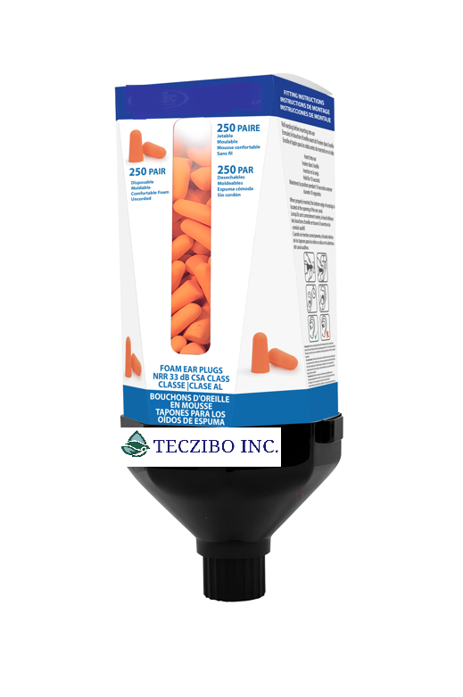 SEALTEC33™ Foam Earplug Wall Dispenser Kit – Uncorded (250 Pair)