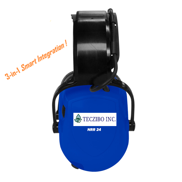 SEALTEC 100 Series Electroniq BlueTooth, Noise Canceling, Sound Enhancment headband earmuff, NRR 24 CSA Class A
