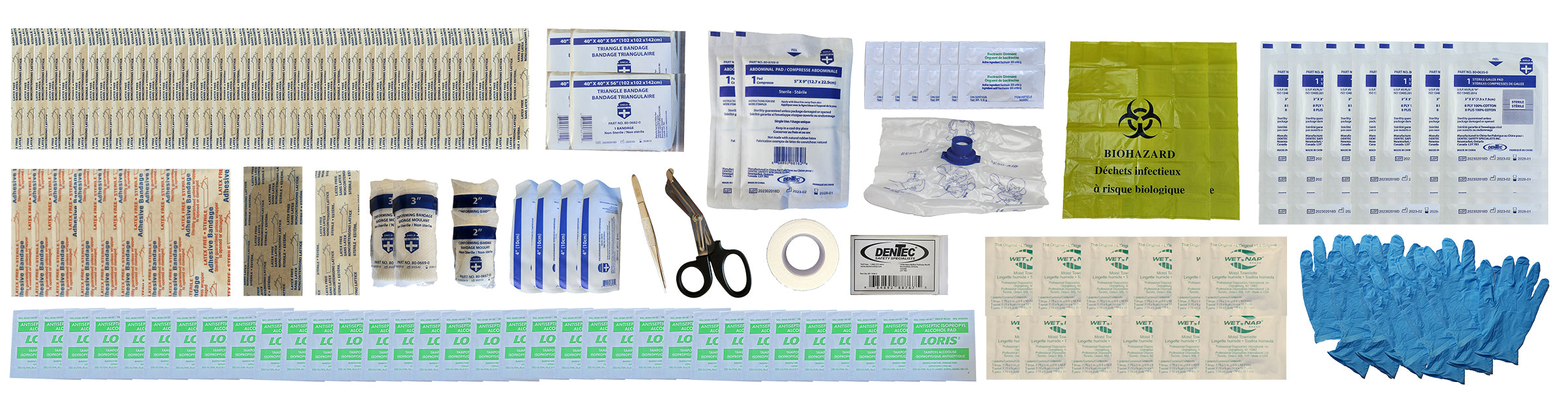 CSA Z1220-17 TYPE 2 BASIC MEDIUM FIRST AID KIT BULK IN 24 UNIT PLASTIC BOX