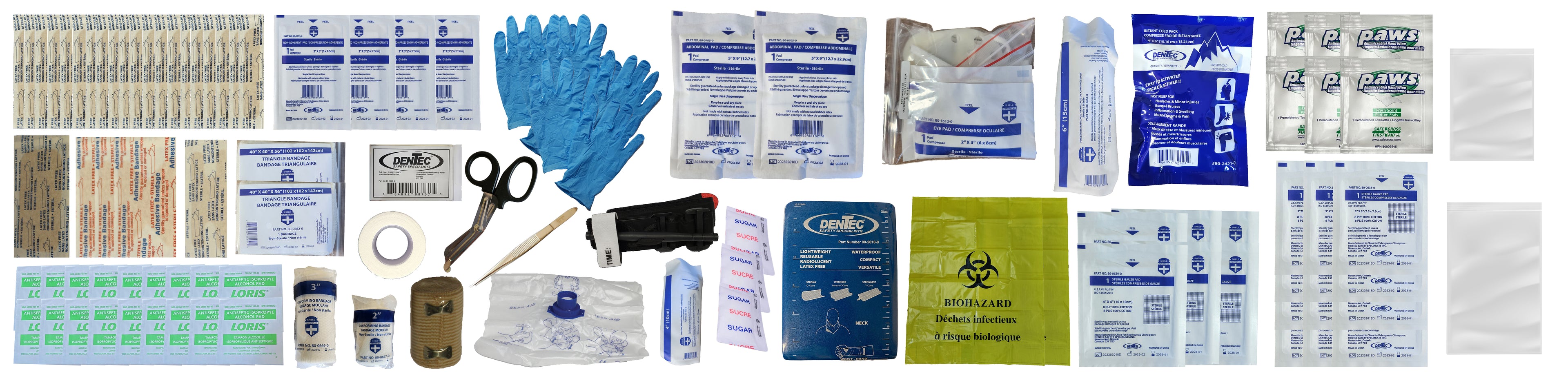 CSA Z1220-24 TYPE 3 INTERMEDIATE SMALL FIRST AID KIT BULK IN SOFT PACK BAG