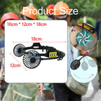 Helmets Fan Cooling External Fan Powerful Wind with Night Light Universal Adapter Hard Hat Fan Portable Safe Fan Adjustable